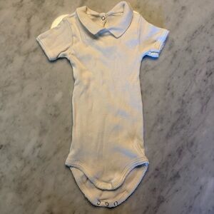 Petit Bateau White Baby Bodysuit 6 months